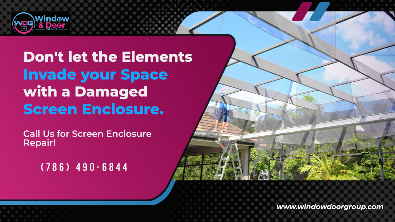 Don’t Let The Elements Invade Your Space With A Damaged Screen Enclosure. Call Us For Screen Enclosure Repair!