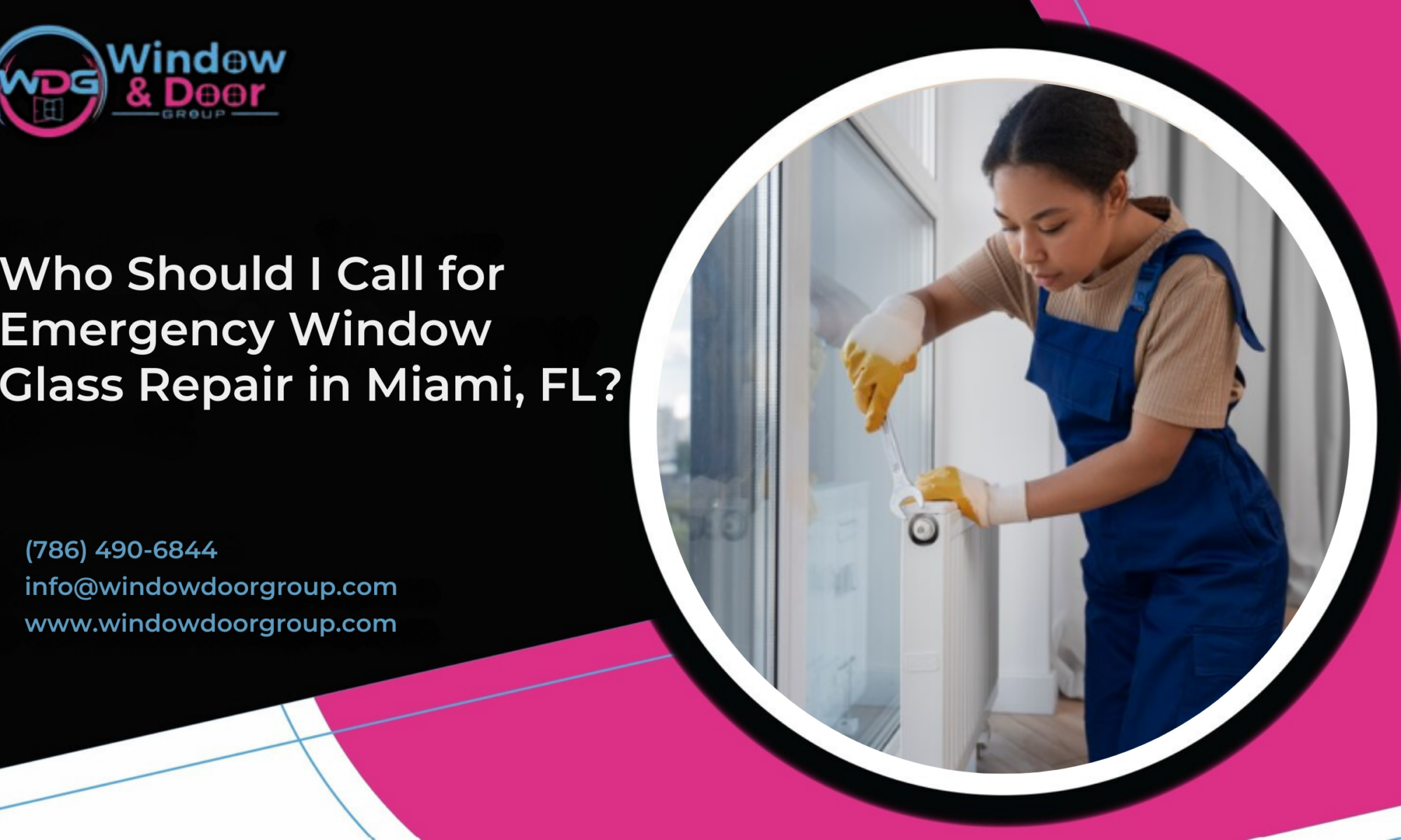 Emergency Window Glass Repair in Miami