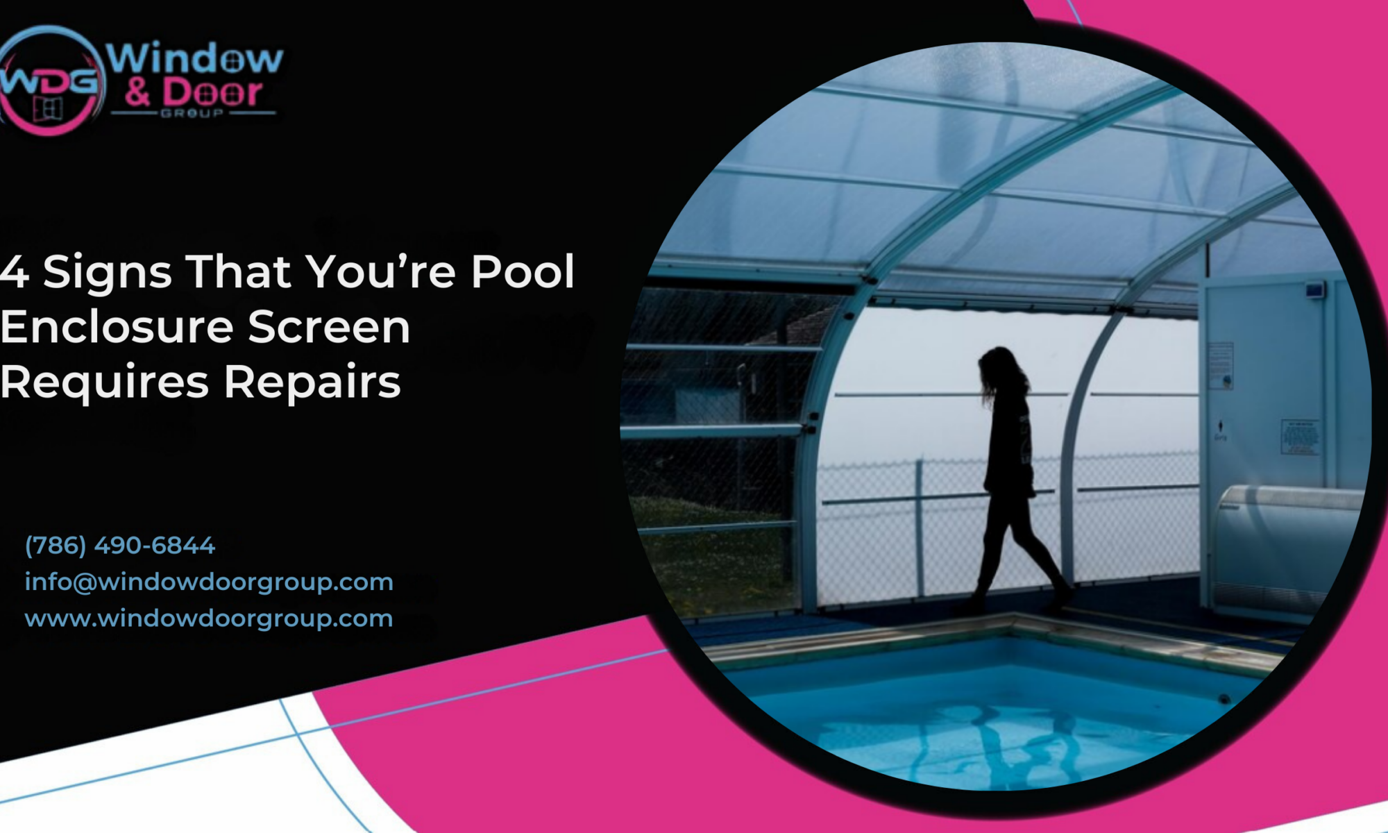 pool enclosure screen repair