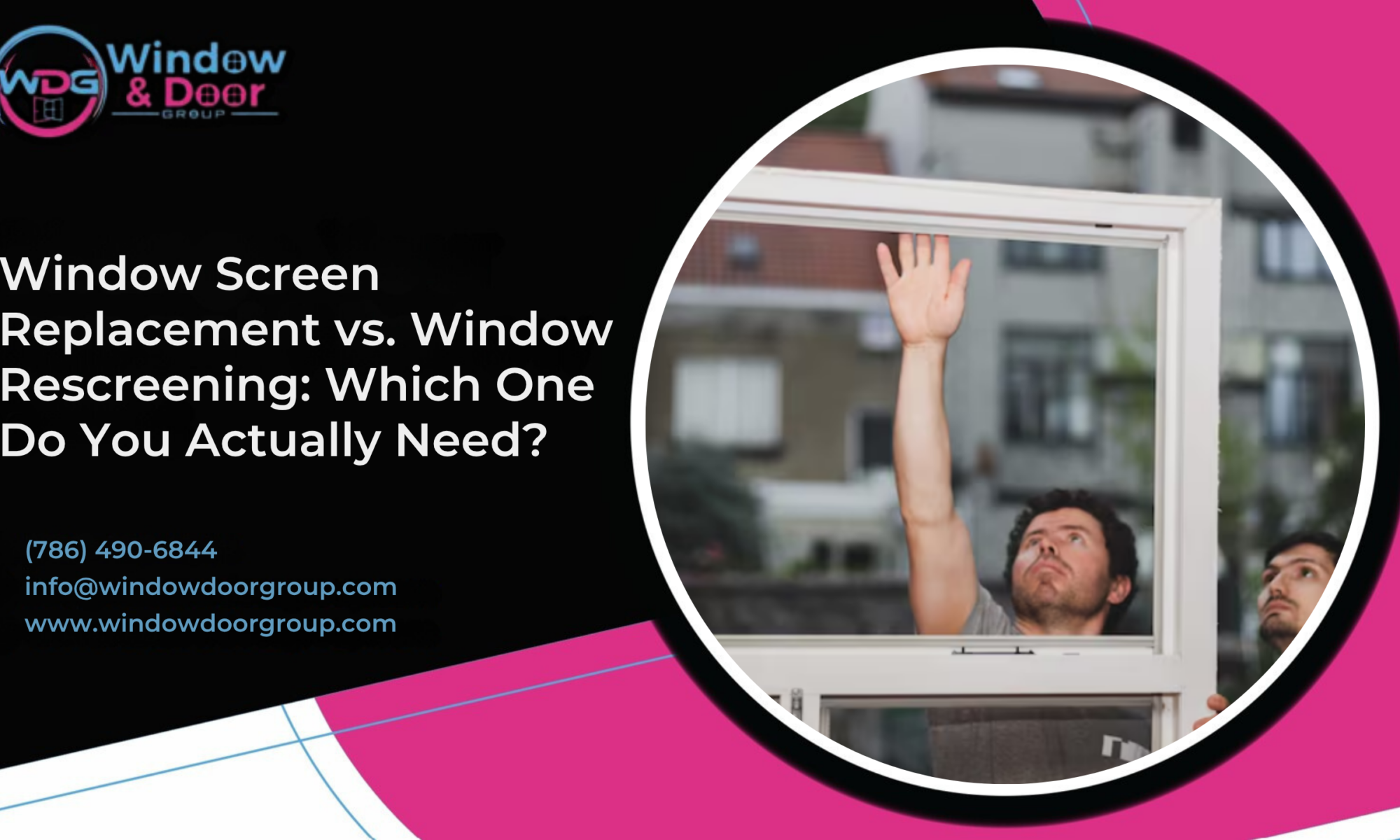 window screen replacement