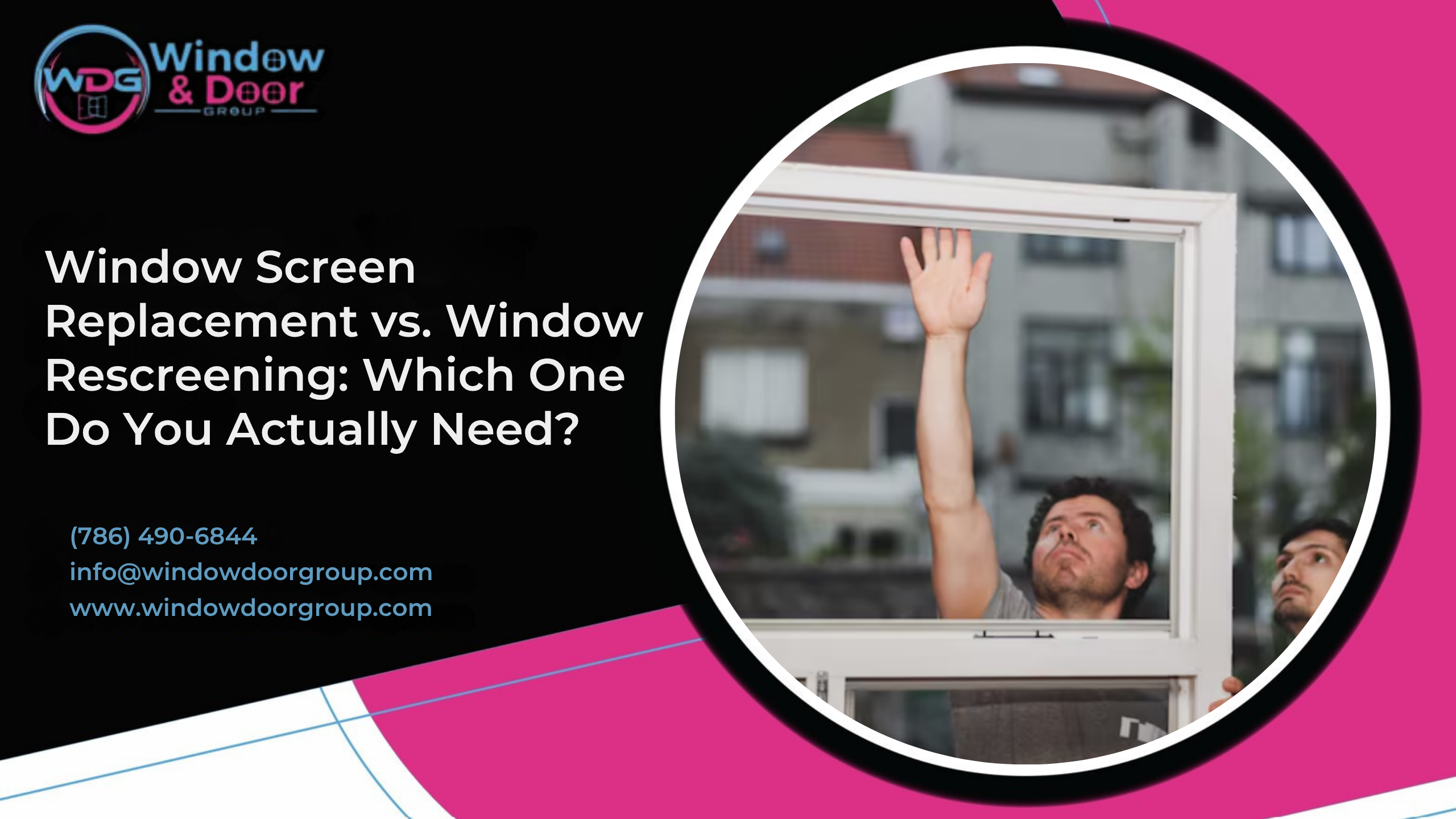 window screen replacement