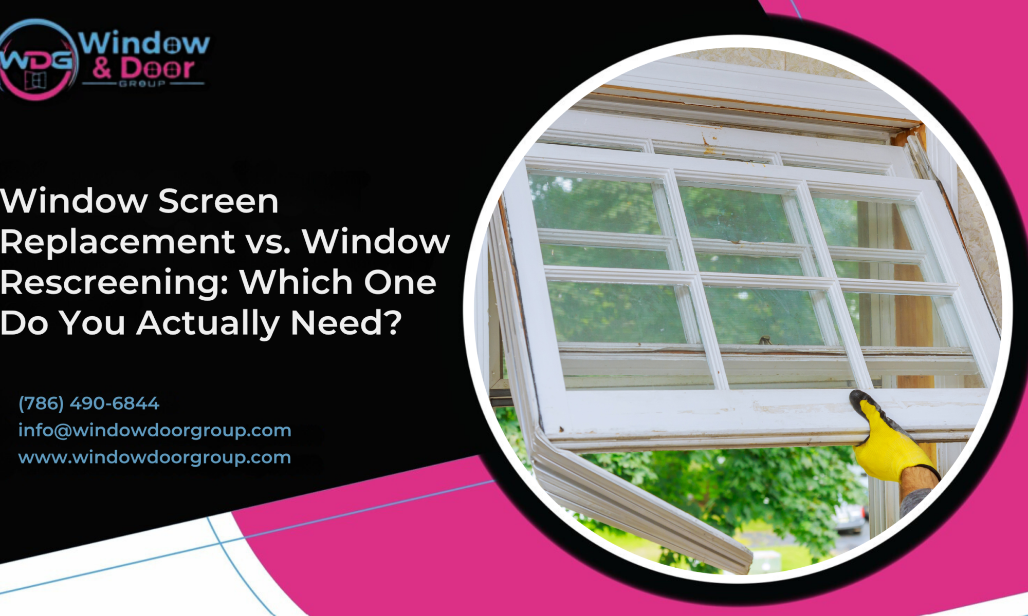 window screen replacement
