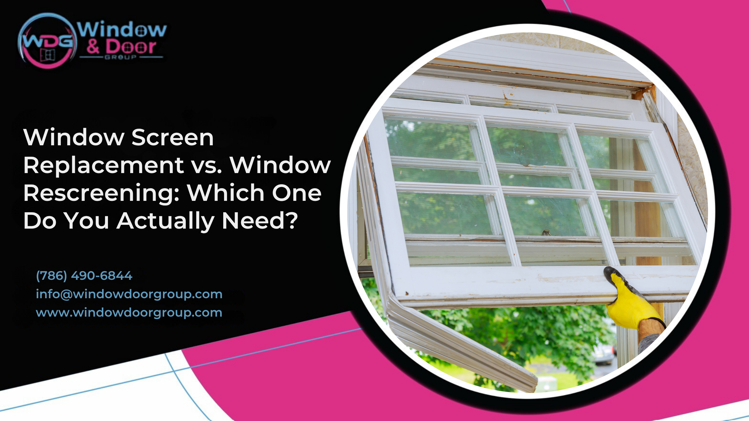 window screen replacement